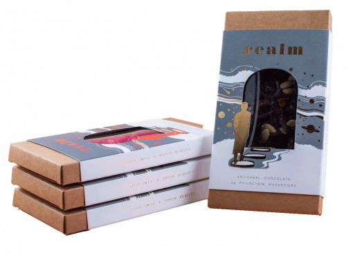 Realm Artisanal Mushroom Chocolate ? Dark Chocolate (2g)