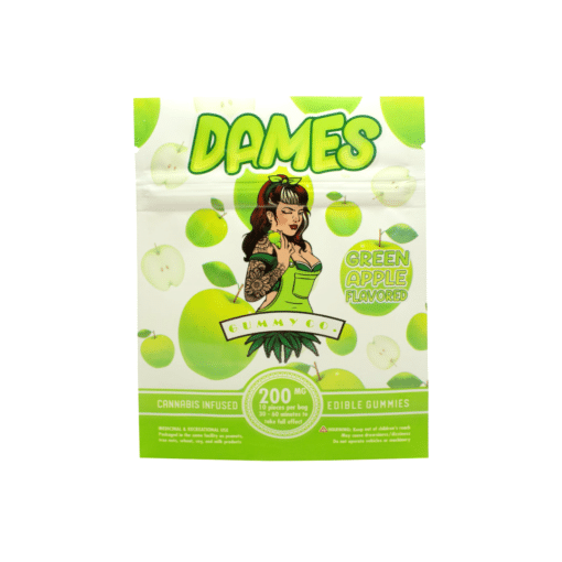 Dames Green Apple THC Gummies – 200mg