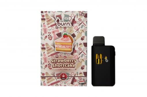 3ML Burn Disposable Vapes – Strawberry Shortcake (Indica)