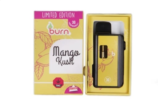 3 Gram Burn Disposable Vapes – Mango Kush (Hybrid) (3 Gram)