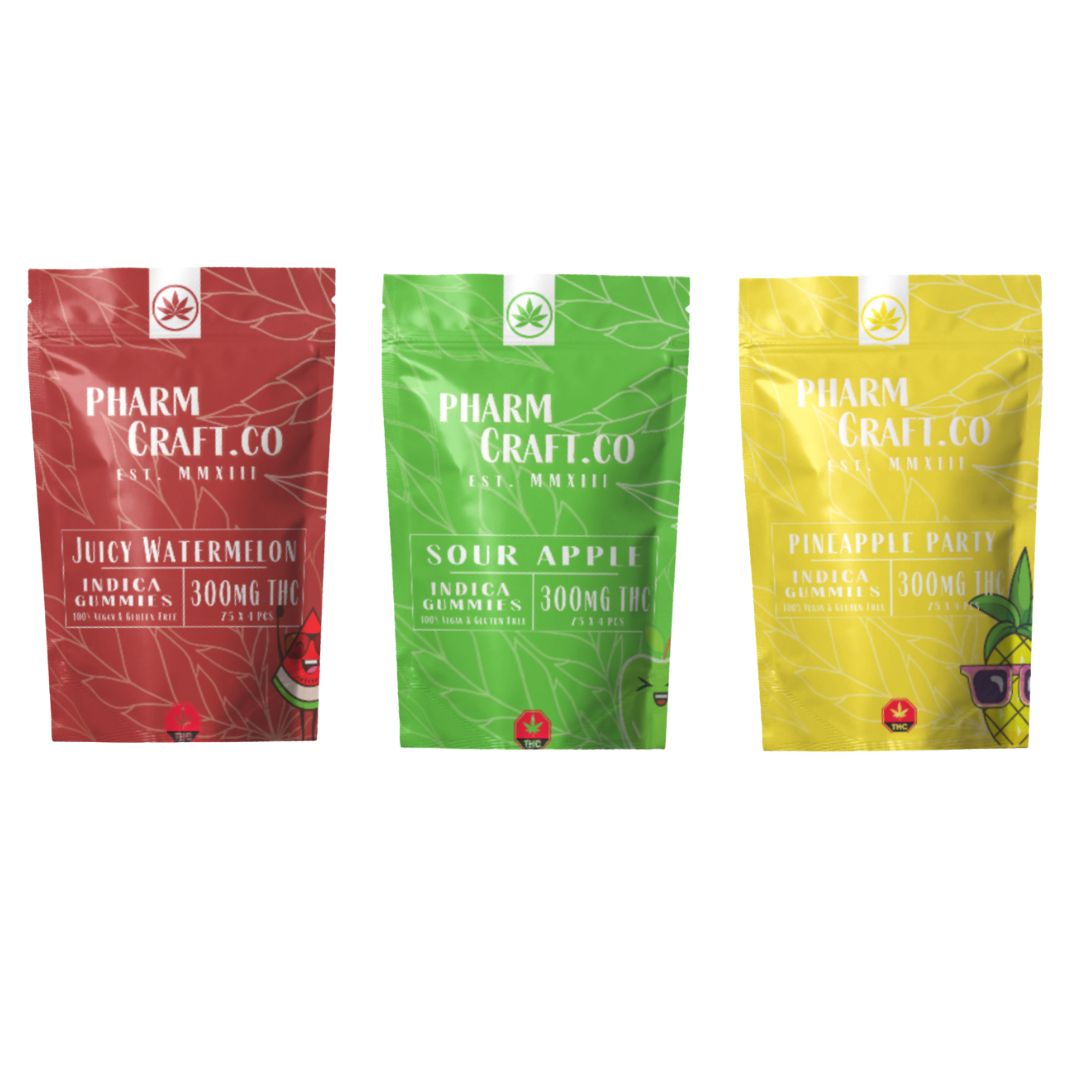 300mg THC Gummies By Pharmcraft