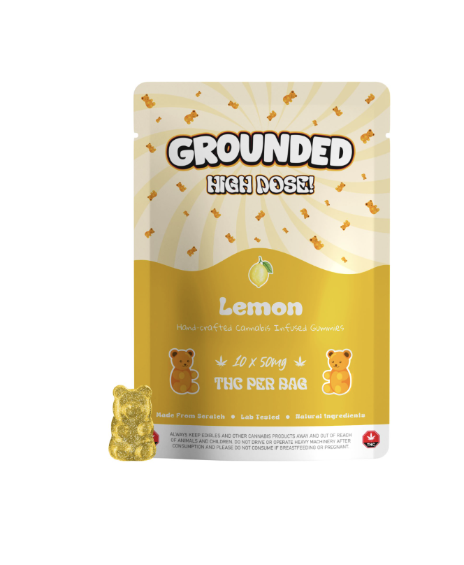 Grounded High Dose Bears – 500mg Gummies (4 Flavours)