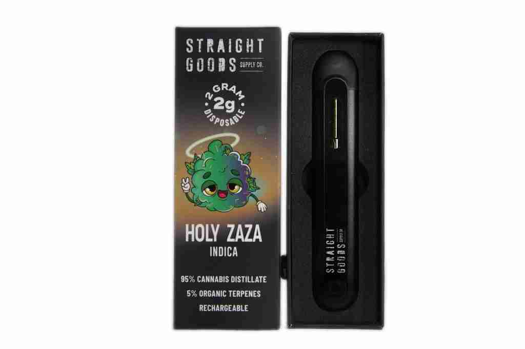 Straight Goods 2 GRAM Disposables – Holy ZaZa (Indica)