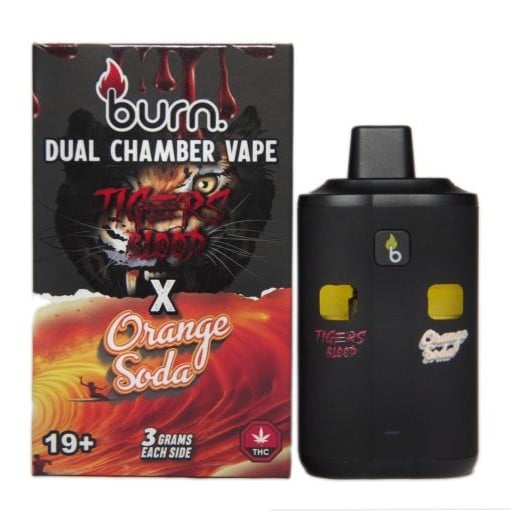Burn Dual Chamber - THC Disposable Vapes (6G) (3+3 Gram) - Image 22