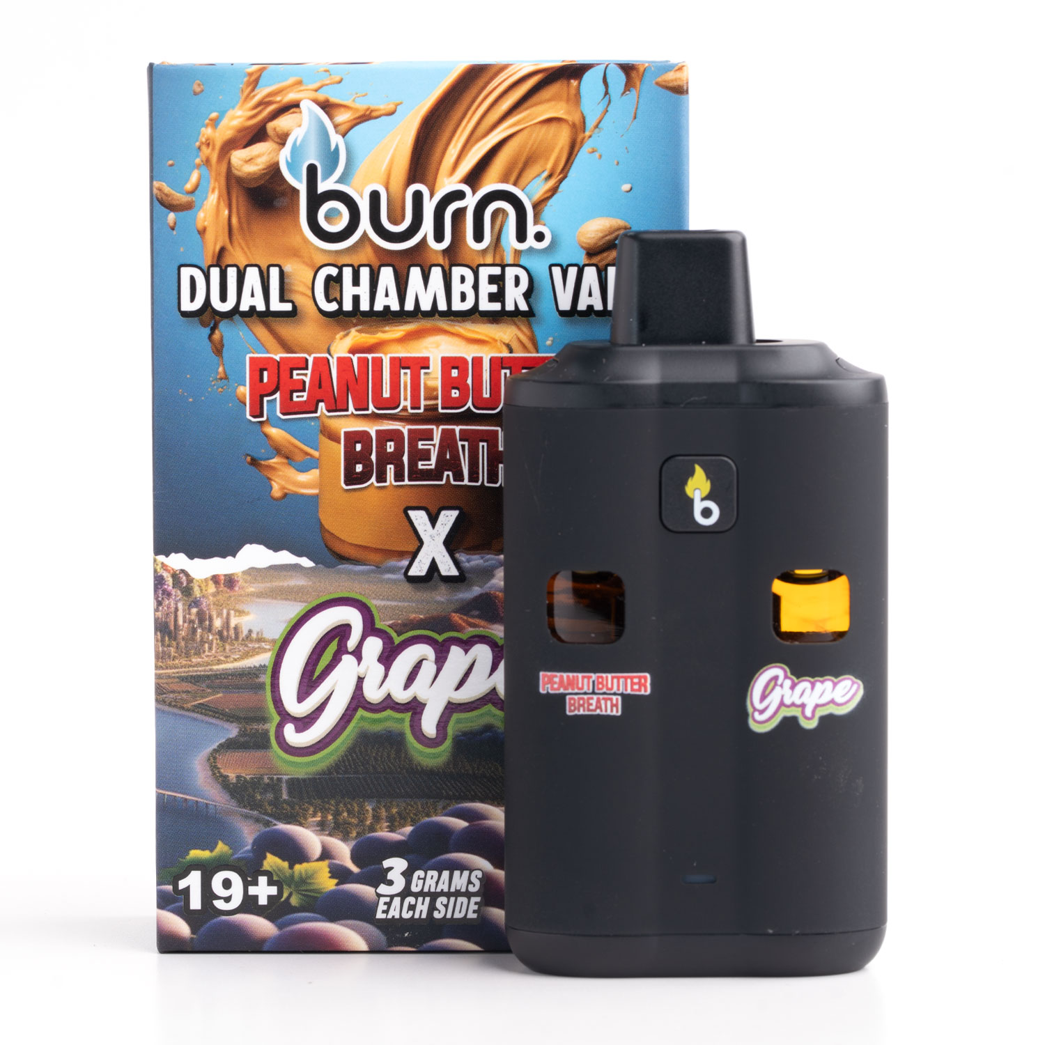 Burn Dual Chamber - THC Disposable Vapes (6G) (3+3 Gram) - Image 30