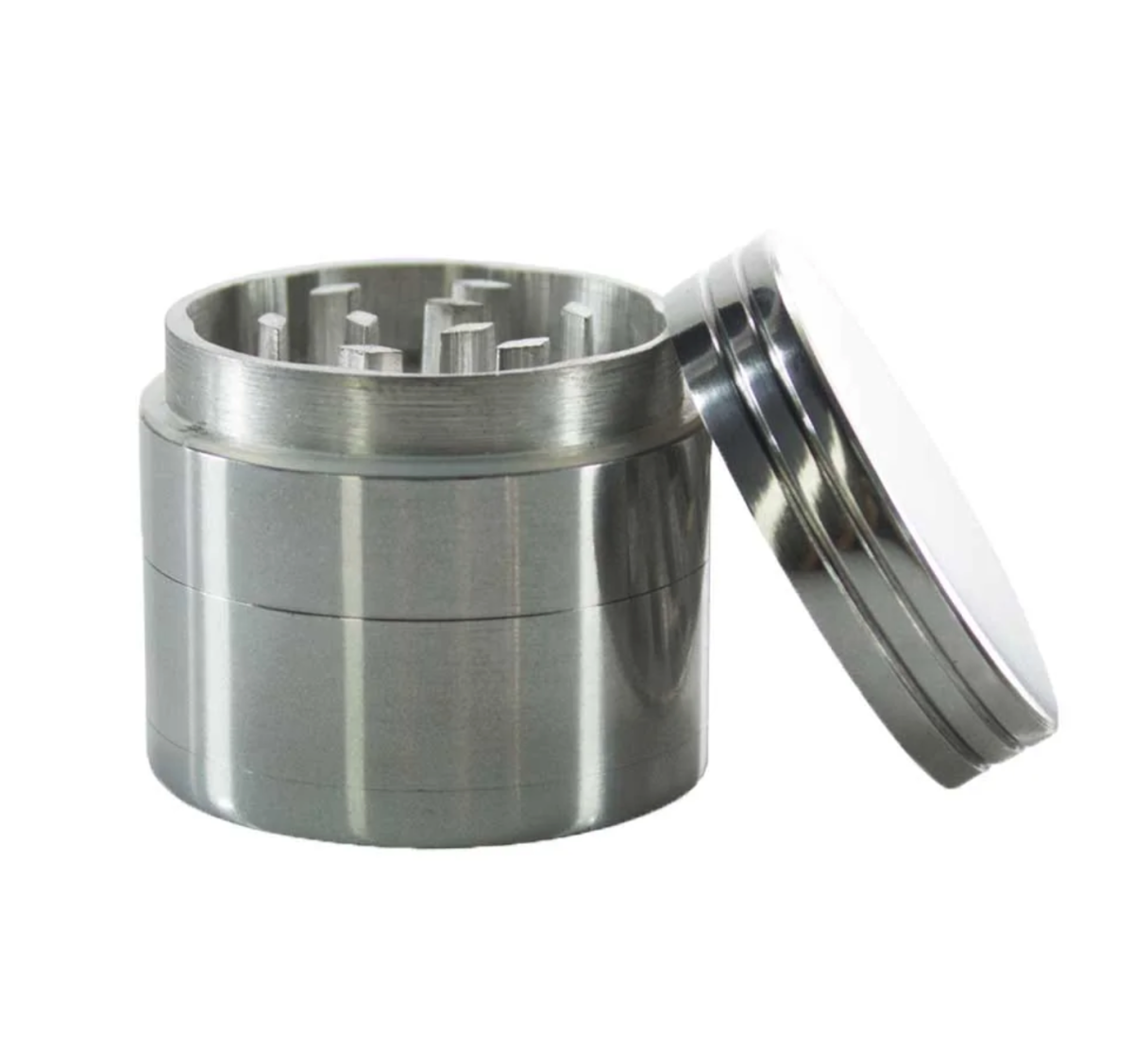 Mini ALUMINUM 4 PIECE GRINDER | 40MM – SILVER